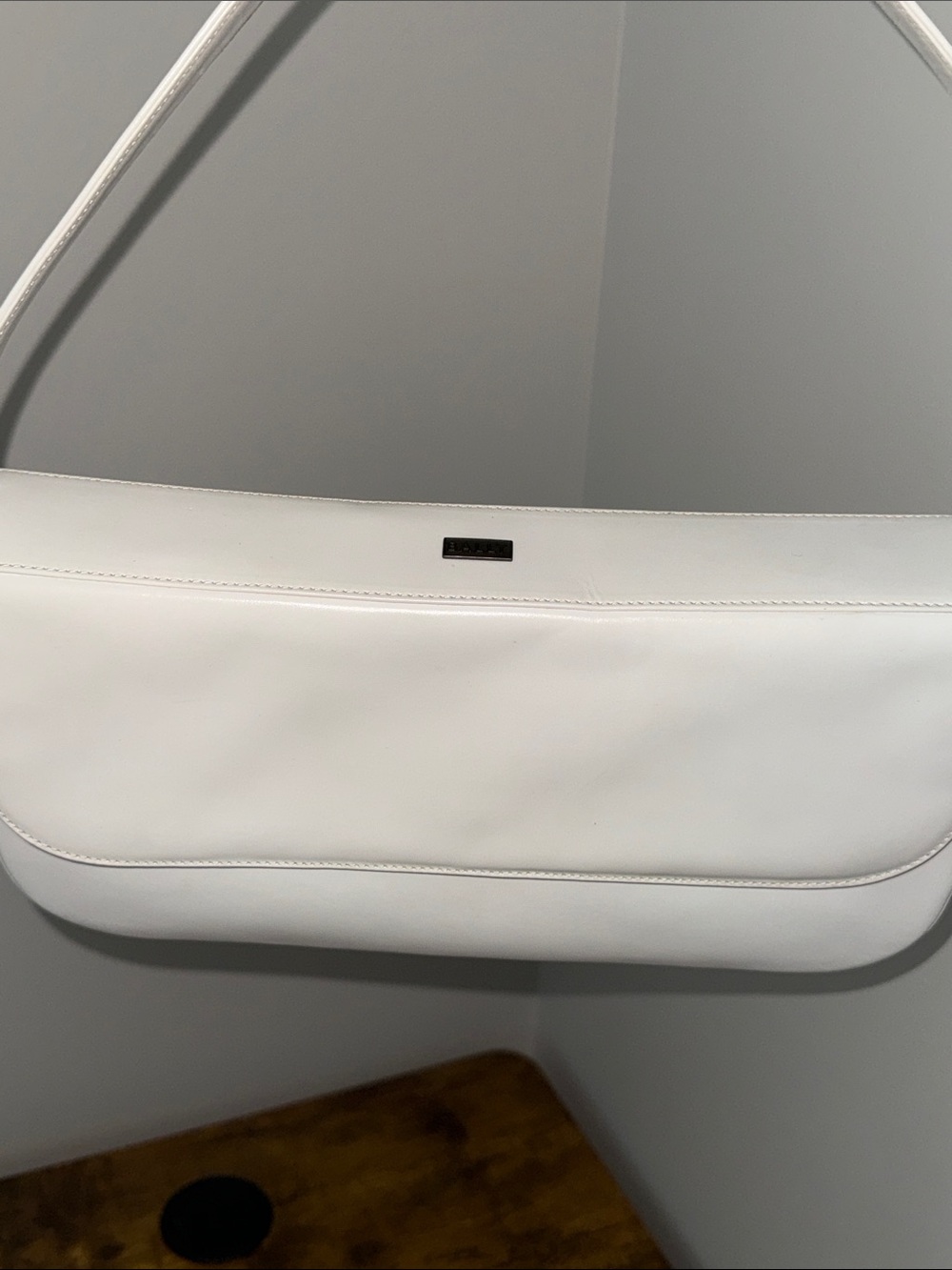 Authentic Bally White Leather Shoulder Bag extremely rare! Elegant & beautiful - Picture 3 of 11
